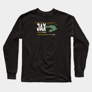 Jacksonville City Fishing Pier, JAX Pier Long Sleeve T-Shirt